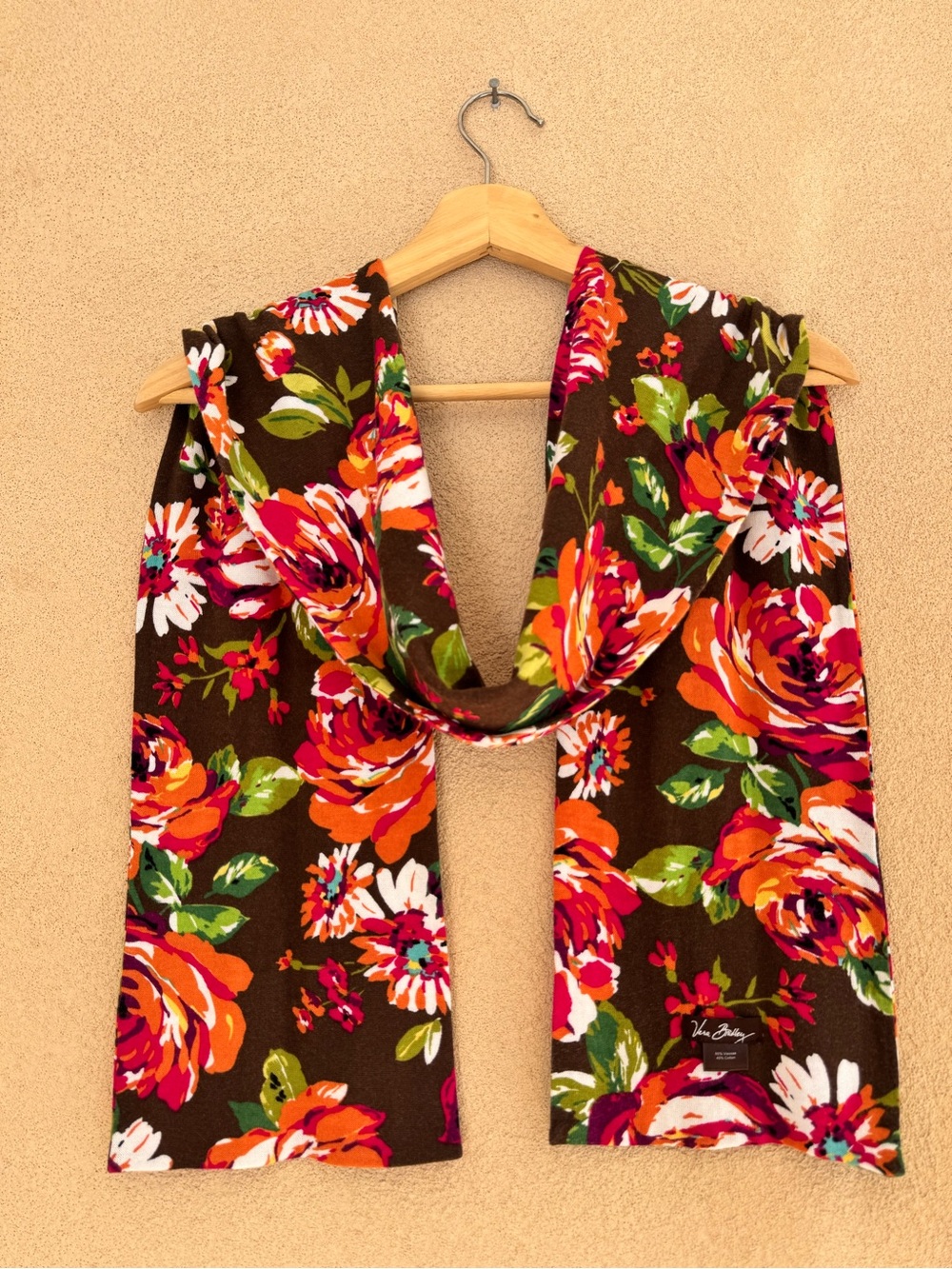 Vera Bradley Knit Scarf *Retired* English Rose Pattern 💐